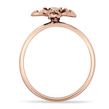 Oxidized Deer Ring