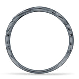Oxidized Swirl Ring