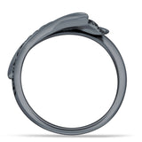 Oxidized Adjustable Whale Tail Rings