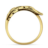 Oxidized Leaf Ring