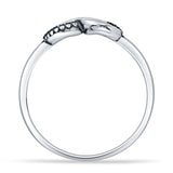 Oxidized Tentacles & Infinity Band Snake Rings