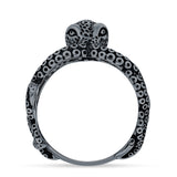 Oxidized Octopus Ring