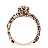 Oxidized Octopus Ring