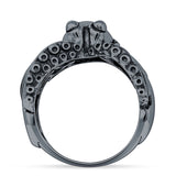 Oxidized Octopus Ring