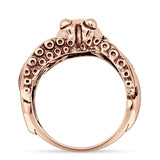 Oxidized Octopus Ring