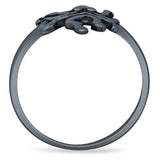 Oxidized Octopus Ring