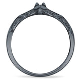 Oxidized Bat Ring