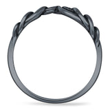Oxidized Chevron Ring