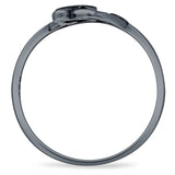 Celtic Raven Crescent Moon Rings