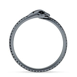 Oxidized Snake Ring