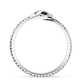 Oxidized Snake Ring