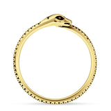 Oxidized Snake Ring