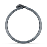 Oxidized Snake Ring