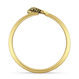 Oxidized Snake Ring