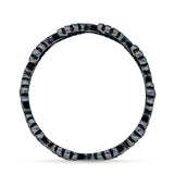 Oxidized Daisy Floral Rings