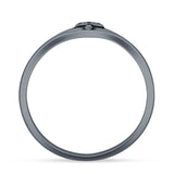 Oxidized Mushroom Signet Ring
