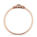Oxidized Sun Face Ring
