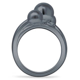 Three Ball Layered Ring