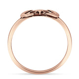  Oxidized Moon Star Ring