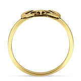  Oxidized Moon Star Ring