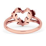 Flower & Heart Ring