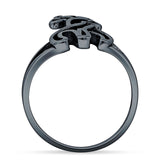 Oxidized Giraffes Ring