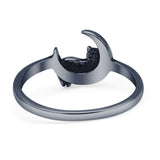 Moon & Cat Ring
