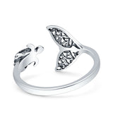 Whale Tail & Sea Turtle Ring