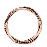 Twisted Leaf Vine Ring