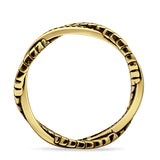 Twisted Leaf Vine Ring