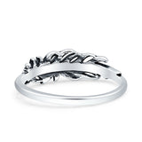 Oxidized Feather Ring