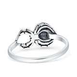 Oxidized Spider Ring