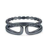 Double Beaded Band Ring