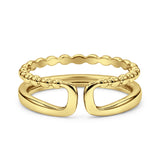 Double Beaded Band Ring