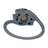 Art Deco Oval Natural Stone Swirl Ring