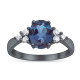 Vintage Style Oval Natural Stone Ring 