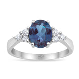 Vintage Style Oval Natural Stone Ring 