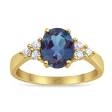 Vintage Style Oval Natural Stone Ring 
