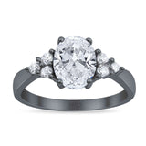 Vintage Style Oval Natural Stone Ring 