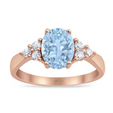 Vintage Style Oval Natural Stone Ring 