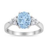 Vintage Style Oval Natural Stone Ring 