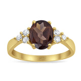 Vintage Style Oval Natural Stone Ring 