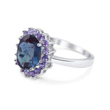 Art Deco Oval Natural Stone Ring