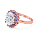 Art Deco Oval Natural Stone Ring