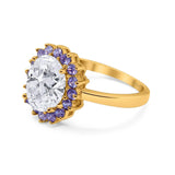 Art Deco Oval Natural Stone Ring