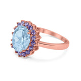 Art Deco Oval Natural Stone Ring