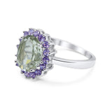 Art Deco Oval Natural Stone Ring