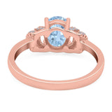 Art Deco Oval Natural Stone Wedding Ring