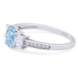 Art Deco Oval Natural Stone Trio Ring