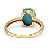 Oval Solitaire Ring